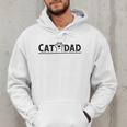 Worlds Best Cat Dad Ever Vintage Cat Dad Father Day Men Men Hoodie