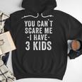 3 Kids Mom Of Three Dad Of 3 Children Parents Men Hoodie