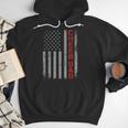 American Flag Cheer Dad Vintage Patriotic Father Cheerleader Men Hoodie