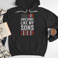 American Flag Dad Mom Awesome Like My Sons Men Hoodie