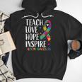 Autism Awareness Ribbon Mom Dad Kids Autistic Support Autism Men Hoodie Autism Awareness Ribbon Mom Dad Kids Autistic Support Autism Men Hoodie