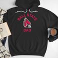 Ball State University Cardinals Arched Dad Men Hoodie