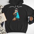 Bernedoodle I Love Dad Tattoo Apparel Dog Dad Dads Men Hoodie
