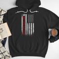 Best Dog Dad Ever American Flag For Best Father Men Hoodie