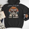 Cat Daddy Sunglasses Sunset Retro Fur Dad Papa Kitten Men Men Hoodie
