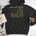 Cheer Dad Camo American Flag Cheerleader Supporter Men Hoodie