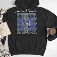 Cheer Dad Daddy Bow Sport Cheerleader Cheerleading Blue Men Hoodie