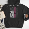 Cheer Dad Flag Pink Cheerleading Men Hoodie Cheer Dad Flag Pink Cheerleading Men Hoodie