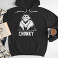 Chonk Fat And Hairy Cat Cats Kittens Dad Graphic Mom Funny Men Hoodie