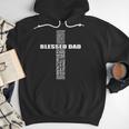 Christian Blessed Dad Cross Father's Day Best Dad Men Hoodie