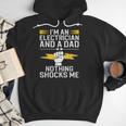 Cool Electrician For Men Dad Professional Electrician Men Hoodie