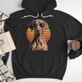 Cool Retro Vizsla Dog Mom Dad Vintage Pet Lovers Men Hoodie