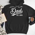 Dad 2026 Father Since 2026 Retro Dad Est 2026 Men Hoodie