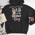 Dad Of The Birthday Boy Cow Farm 1St Birthday Boy Men Hoodie