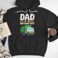 Dad Of The Birthday Boy Garbage Truck Birthday Party Men Hoodie