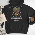Dad Of The Birthday Boy Video Gamer Pixel Number Men Hoodie