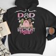 Dad Of The Birthday Girl 1St Birthday Pink Cow Farm Men Hoodie