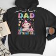 Dad Of The Birthday Girl Axolotl Bday Party Family Men Hoodie