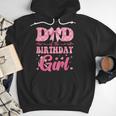 Dad Of The Birthday Girl Family Pink Coquette Bow Men Hoodie