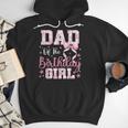 Dad Of The Birthday Girl Pink Bow Flower Birthday Girl Men Hoodie