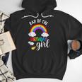 Dad Of The Birthday Girl Rainbow B-Day Matching Family Men Hoodie