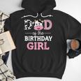 Dad Of The Birthday Girl Shirt Farm Cow Daddy Papa 1st Men Hoodie