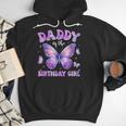 Dad Of The Birthday Girl Tie Dye Butterfly Birthday Family Men Hoodie