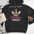 Dad Of The Birthday Princess Father Unicorn Birthday Men Hoodie