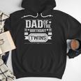 Dad Of The Birthday Twins Cute Twin Celebrate Father Daddy Men Hoodie