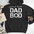 Dad BOD Rough Strong 90s Stencil Text Men Hoodie