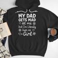 Dad Gets Mad At Me Father Daughter Humor Saying Pink Men Hoodie