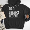 Dad Gramps Legend Vintage Distressed Bold Gramps Graphic Men Hoodie