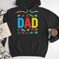 Dad Master Builder Building Bricks Blocks Family Fathers Day Men Hoodie