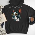 Dad Mom Cool Dog Sunglasses Boston Terrier Men Hoodie