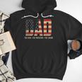 Dad Protector Hero Legend USA Flag Dad Father's Day Men Hoodie