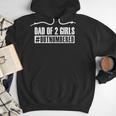 Dad Shirt Dad Of 2 Girls Outnumbered For Men Awesome Men Hoodie