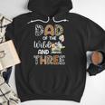 Dad Of The Wild And Three 3 Birthday Zoo Theme Safari Jungle Men Hoodie Dad Of The Wild And Three 3 Birthday Zoo Theme Safari Jungle Men Hoodie