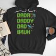 Dada Daddy Dad Bruh Father's Day Game Pixel Men Hoodie
