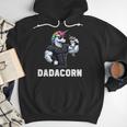 Dadacorn Unicorn Dad Papa Father's Day Daughter Men Hoodie