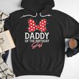 Daddy Of The Birthday Girl Cute Pink Bow Family Matching Men Hoodie
