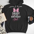 Daddy Of The Birthday Girl Pink Bow Birthday Family Matching Men Hoodie