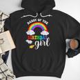 Daddy Of The Birthday Girl Rainbow B-Day Matching Family Men Hoodie