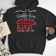 Daddy Dad Bear Pajama Red Buffalo Xmas Family Christmas Men Hoodie