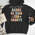 Daddy Dad Two Groovy Second Birthday Retro 2nd Bday Party Men Hoodie