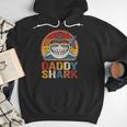 Daddy Shark Retro Shark Shirt Pajamas For Dad Dad Men Hoodie