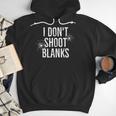 I Don't Shoot Blanks Dad Pregnancy Announcement T-Shirt Men Hoodie