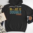 Make It A Double Twin Dad New Dad Expecting Twins Men Hoodie