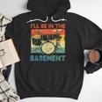 Drumming Basement Drum Set Drummer Rock Dad Grandpa Men Hoodie