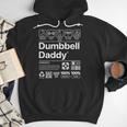 Dumbbell Daddy And Dad Gym Workout Father Men Hoodie