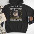 Every Snack You Make Miniature Schnauzer Dog Mom Dad Men Hoodie